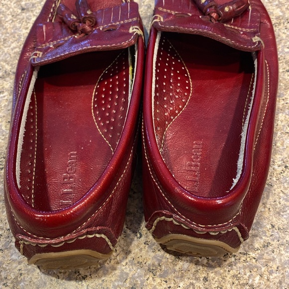 🔥Flash Sale🔥 L.L. Bean Leather Mocs Moccasins 6 Tassel - Picture 8 of 17